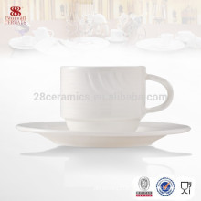 Customizable Fine Bone China Tea Cup with Saucers